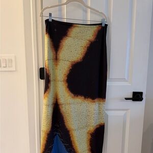 Feners Abstract Patterned Women's Skirt